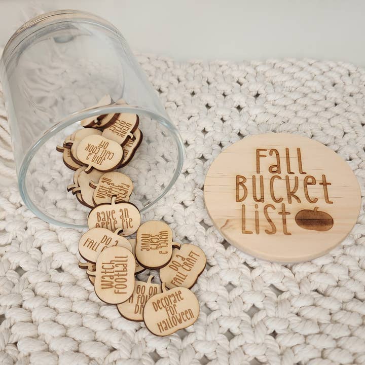 Fall Bucket List Tokens for wholesale by Chelsea Brandt Creations