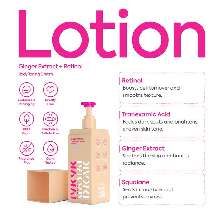 Makari De Suisse - Wholesale Body Cream/Lotion - Ginger Extract + Tranexamic Acid + Retinol Body Toning Cream - IYKYK1