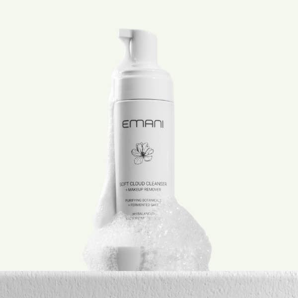 Soft Cloud Cleanser for wholesale by EMANI VEGAN COSMETICS