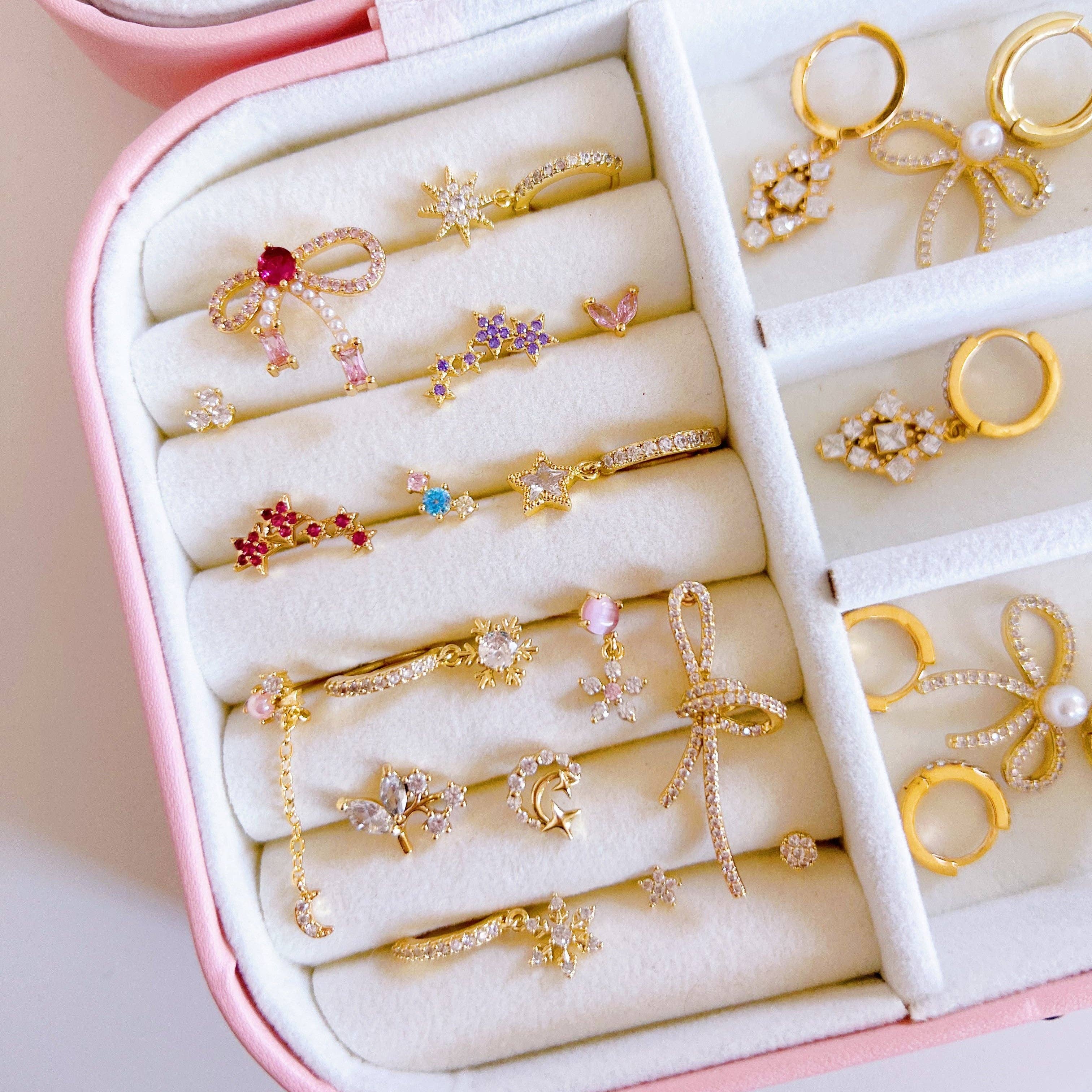 Oro Pendientes de botón Vera de venta al por mayor en Faire3