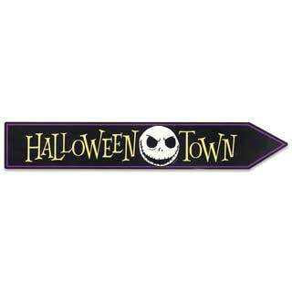 Open Road Brands, LLC - Wholesale Sign - The Nightmare Before Christmas Halloween Town Arrow Sign