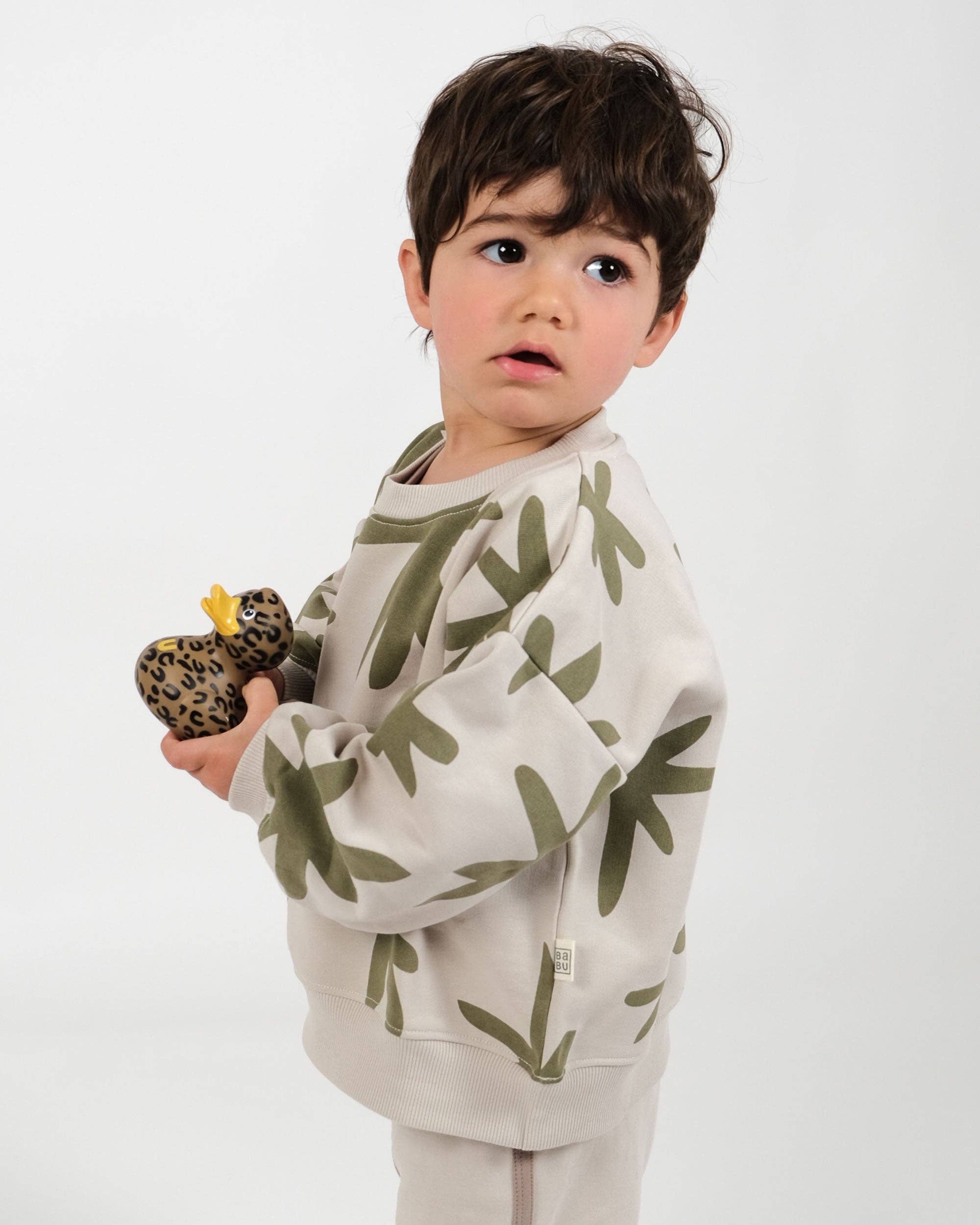 Babu - Wholesale Sweatshirt - Kids - Sweatshirt - Olive Star4