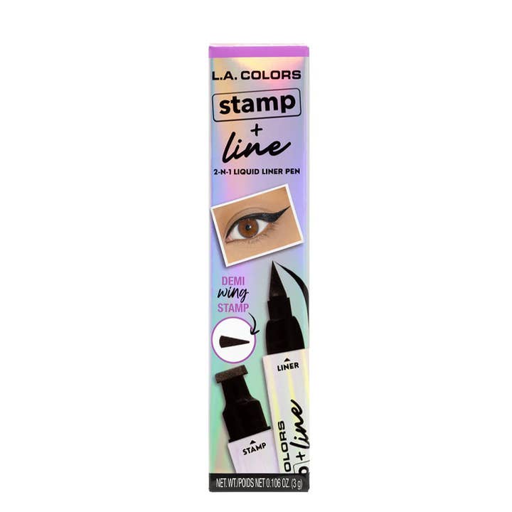 PINEAPPLE Beauty – wholesale Eyeliner/pencil – LA Colors CLE699 Demi Wing Stamp & Line Eyeliner - 4pcs