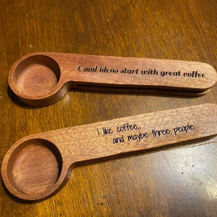 Love.Dee Creations - Wholesale Kitchen Tool/Gadget - Humorous Wooden Coffee Scoops2