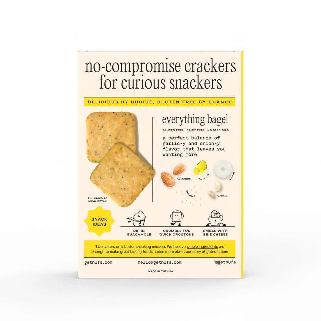 Nufs - Wholesale Crackers - Everything Gluten-Free and Seed Oil Free Crackers - 4.25oz 1