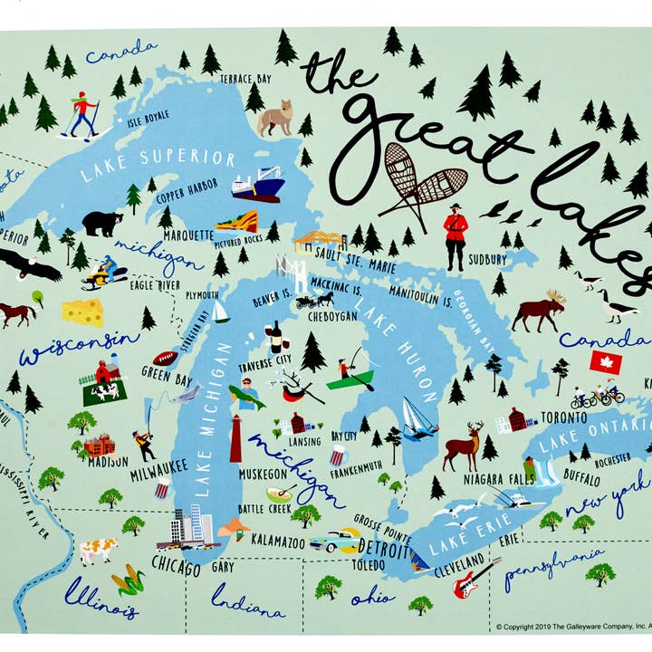 Great Lakes Decal for wholesale by Galleyware