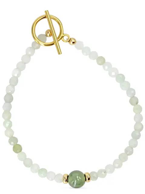 Eyelet Jade Bracelet for wholesale by Human Design Studios
