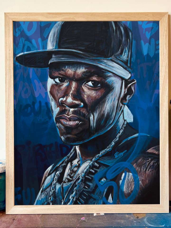 50 Cent Art Print for wholesale by Elias Reynolds Art