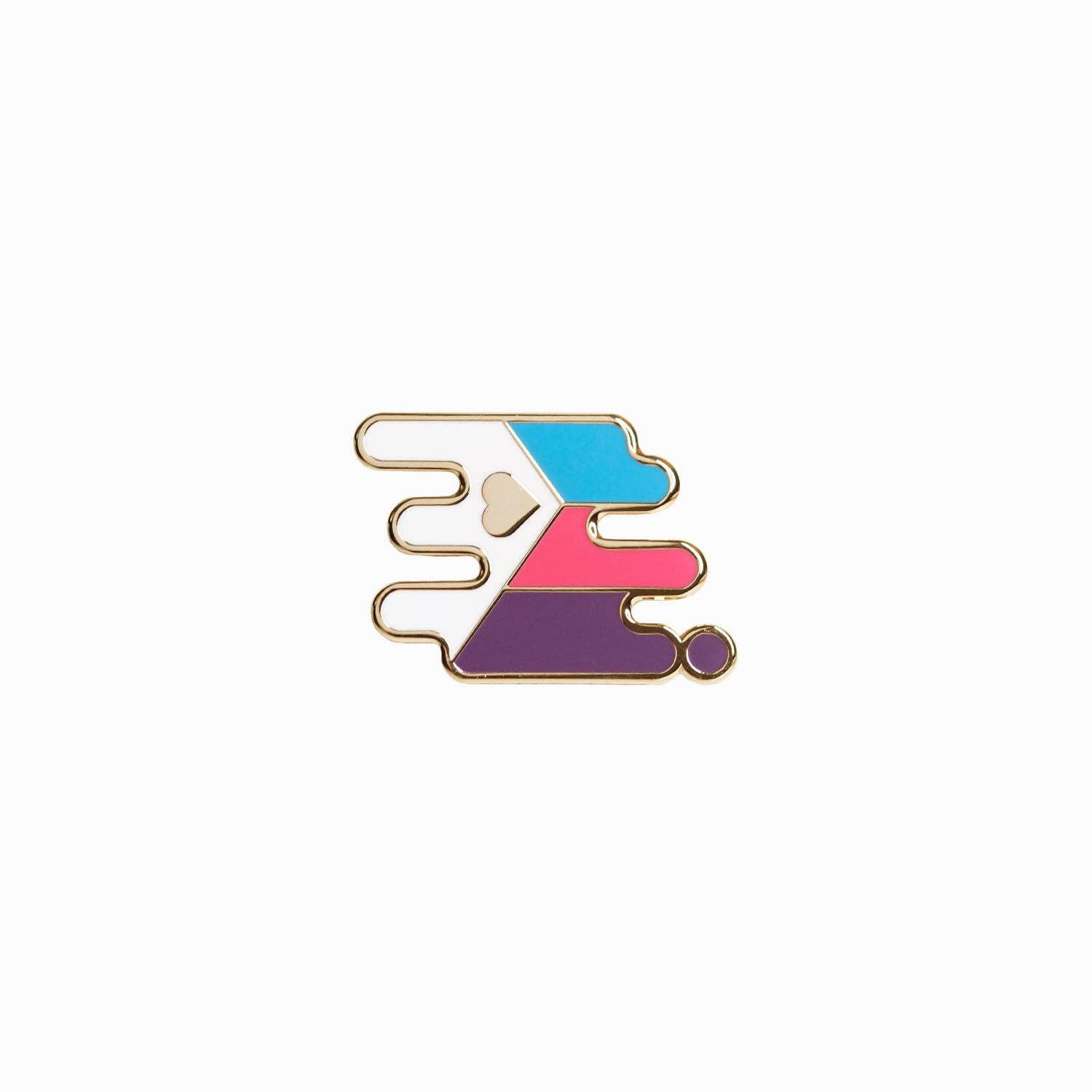 Bianca's Design Shop - Wholesale Reversspeld/knoop - Polyamory Pride Pin1