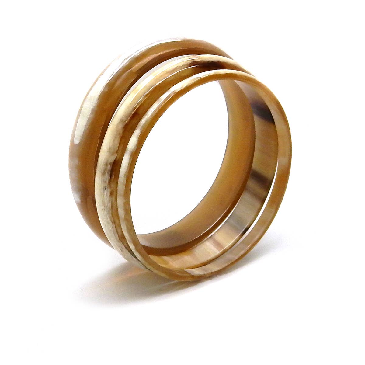 COUCOT - Vente Bracelet jonc - Combinaison de 3 joncs en corne - 3 tailles2