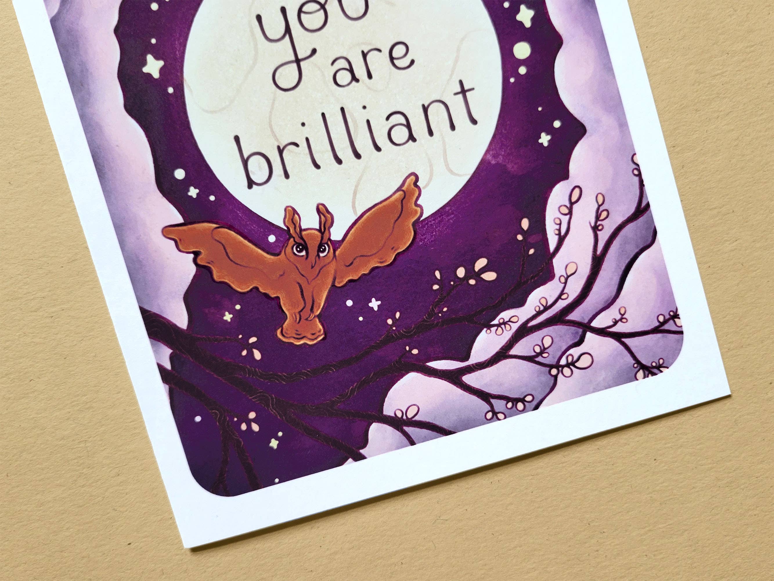 Kuguenko Illustration - Wholesale Encouragement Card - You Are Brilliant - Greeting Card, 5x7 in.2