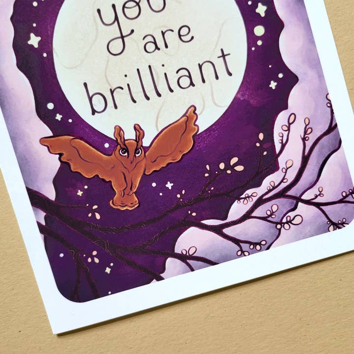Kuguenko Illustration - Wholesale Encouragement Card - You Are Brilliant - Greeting Card, 5x7 in.2
