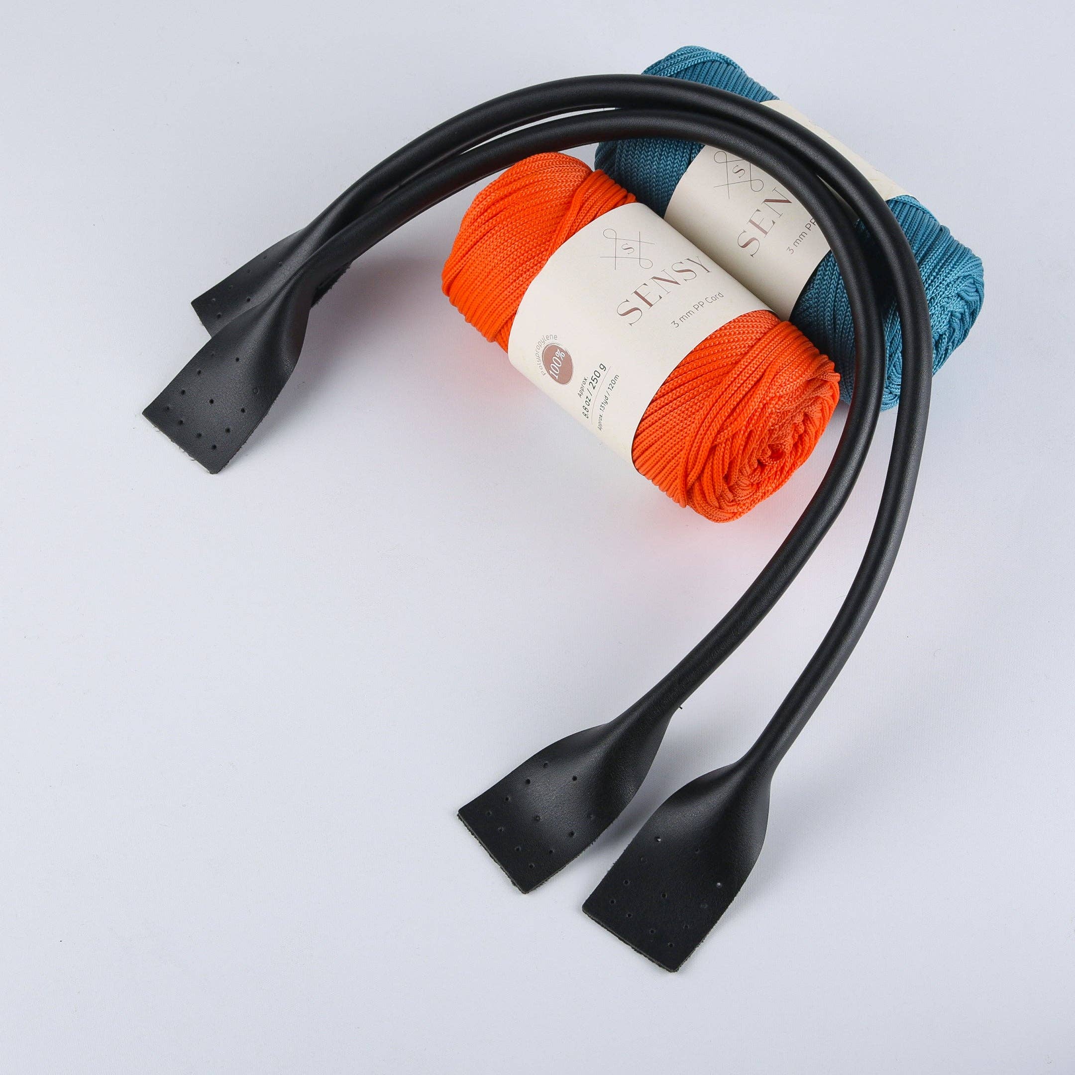 Sensy – Großhandel Schulterriemen – Unisex – PU-Ledertaschenriemen mit Ohrform-Ende (60 cm) (2 Stück)1