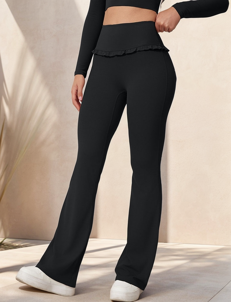 Crave by FW - Wholesale Athletic/Lounge Leggings - Women's - Yoga Flounce Flare Leggings8