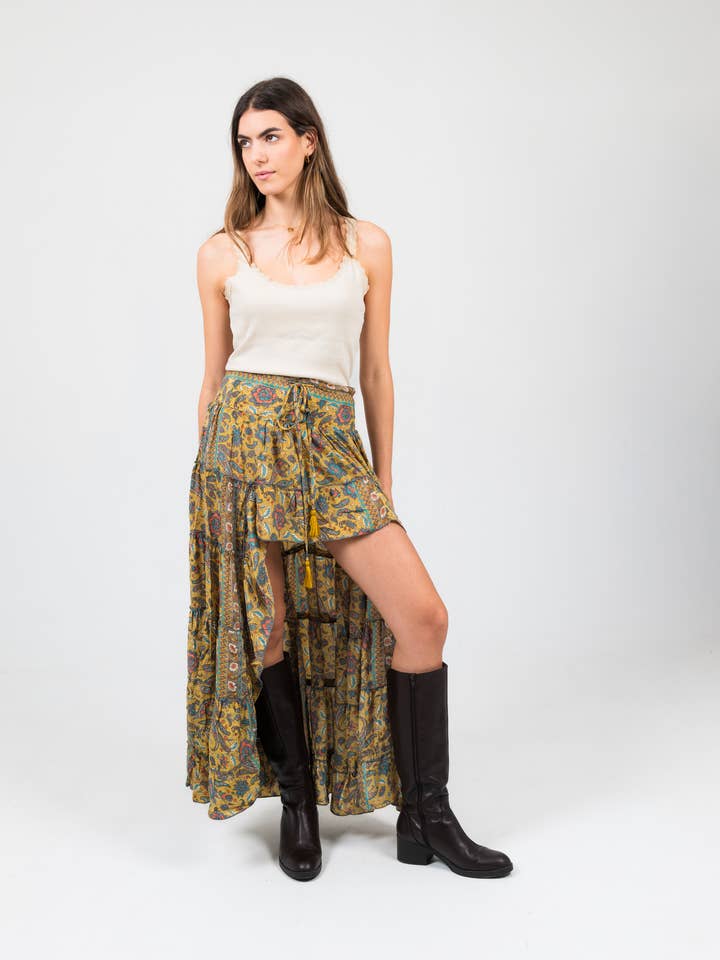 Arena Formentera - Wholesale Skirt – Women’s - Asymmetrical Skirt New Sarie – Fluidity and Bohemian Style35