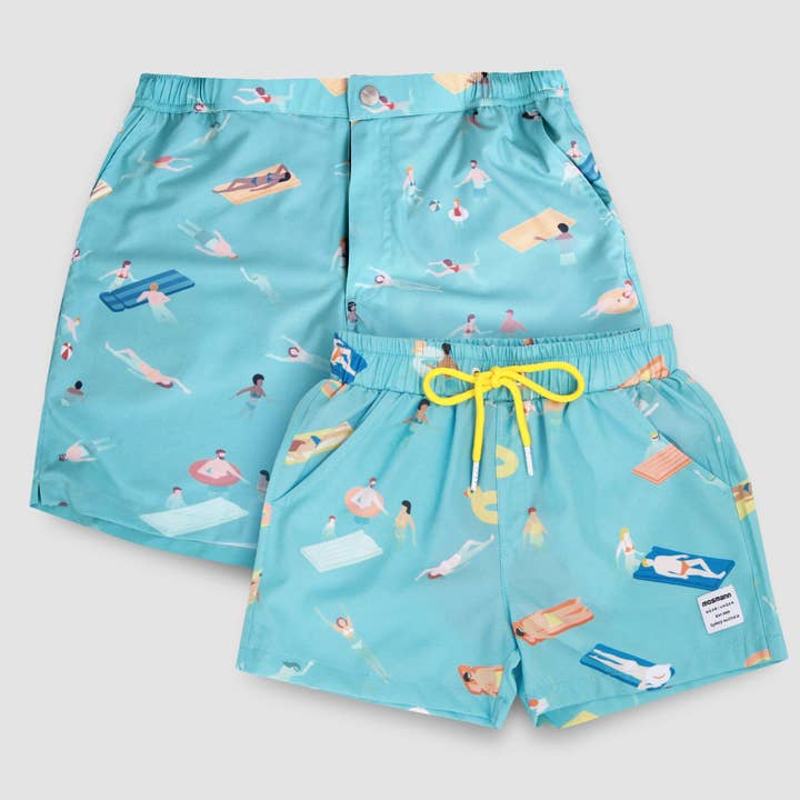 Dad and son matching swim shorts - Cabana for wholesale by Mosmann
