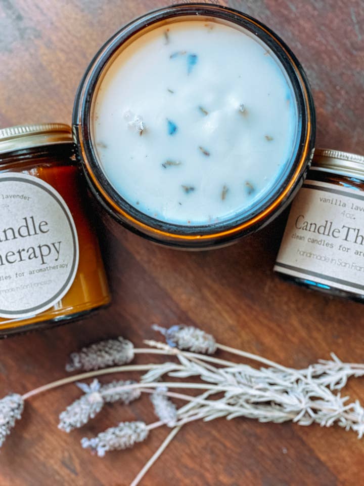 Vanille-Lavendel-Kerze für den Großhandel von CandleTherapy