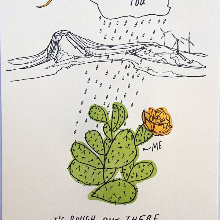 Cactus, Needed That Print for wholesale by Wolf & Wren Press