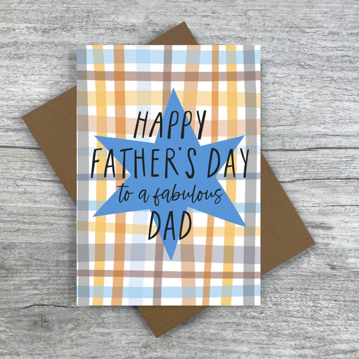 Happy Father’s Day to a Fabulous Dad | Father’s Day Ca for wholesale by Joanne de Pace Design Studio