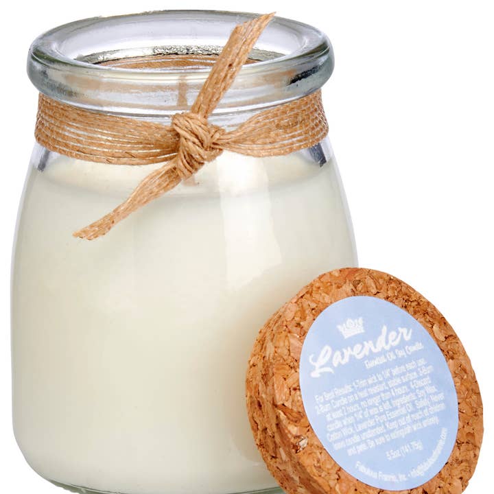 Lavender Bulgarian Candle Jar 5oz for wholesale by Fabulous Frannie, Inc