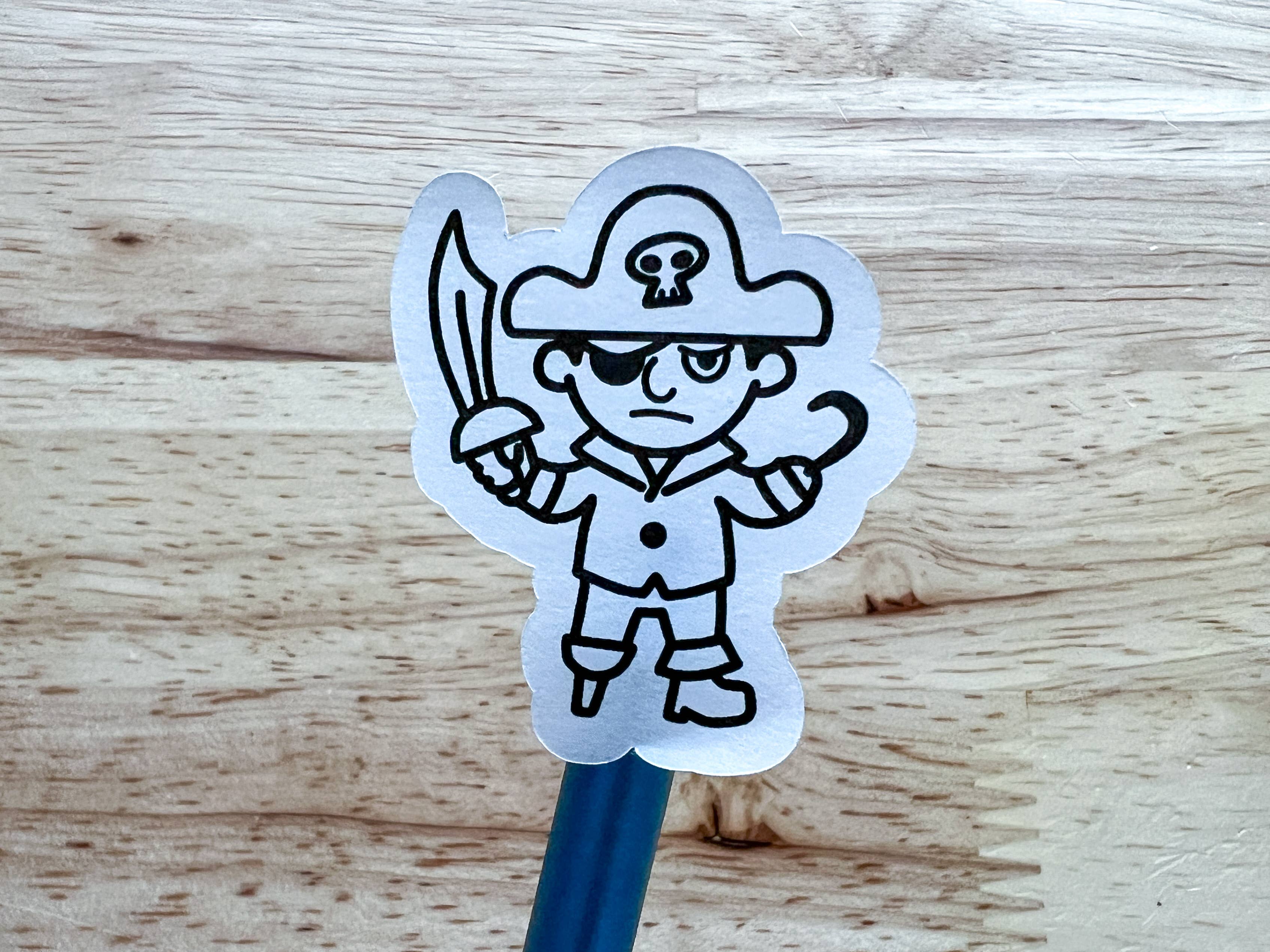 Calenlou Crafts - Wholesale Sticker - Kids & Baby - Pirate Color Your Own Stickers 2