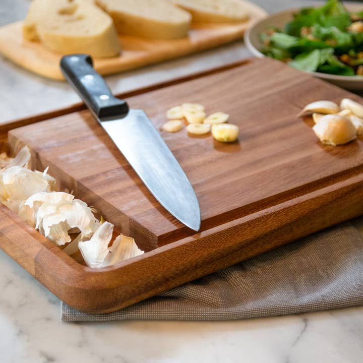 Fox Run Brands - Wholesale Cutting Board - Ironwood Big Catch Cutting Board, Acacia, 10.5"x 15"x 1.25"