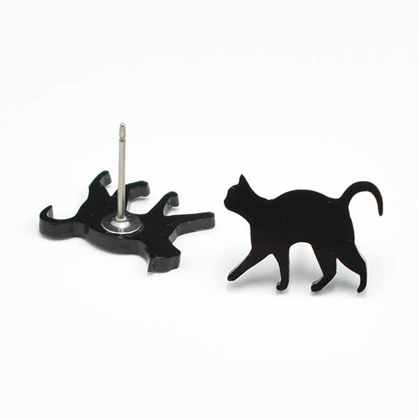 Black Cat Earrings for wholesale by Jaycat Designs