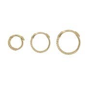 Ofina Jewelry - Wholesale Huggie Earrings - 10k Solid Gold Twisted Huggie11