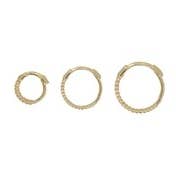 Ofina Jewelry - Wholesale Huggie Earrings - 10k Solid Gold Twisted Huggie11