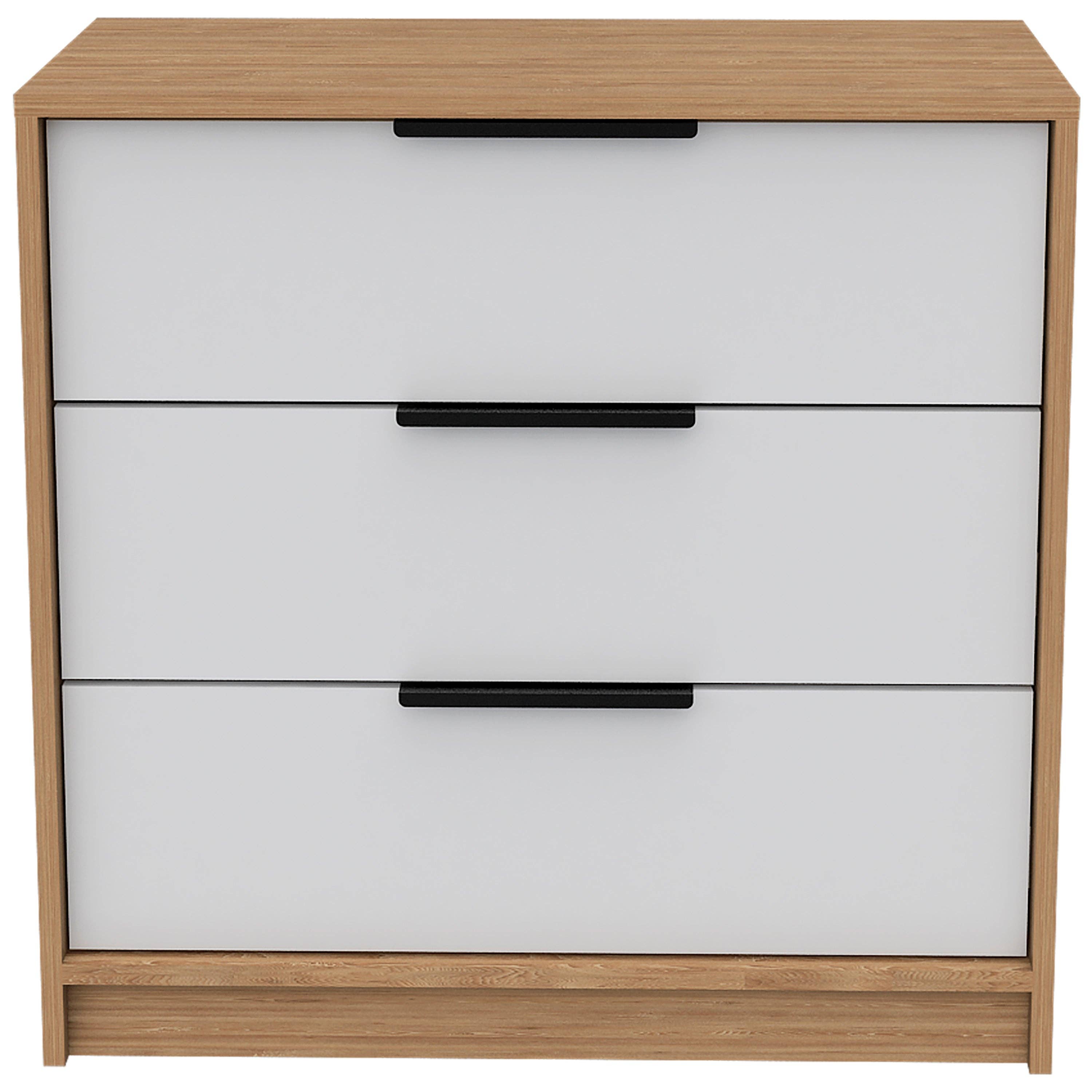 Multi color Kaia 3-Drawer Commode, with metal handles for wholesale on Faire1