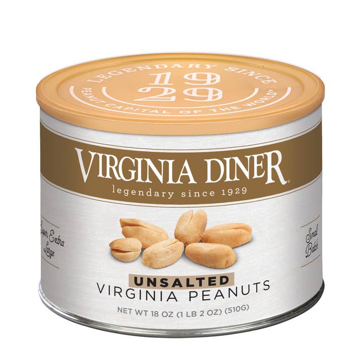 Virginia Diner, Inc. - Wholesale Nuts - 18 oz Unsalted Virginia Peanuts