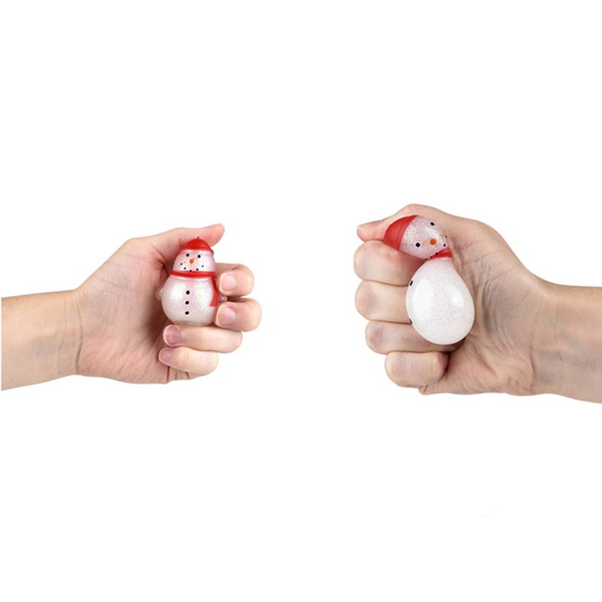 JSBlueRidge Toys - Vente Jouet mou – enfant et bébé - Jouet Anti-Stress Collant & Moelleux Bonhomme de Neige pour Enfants2