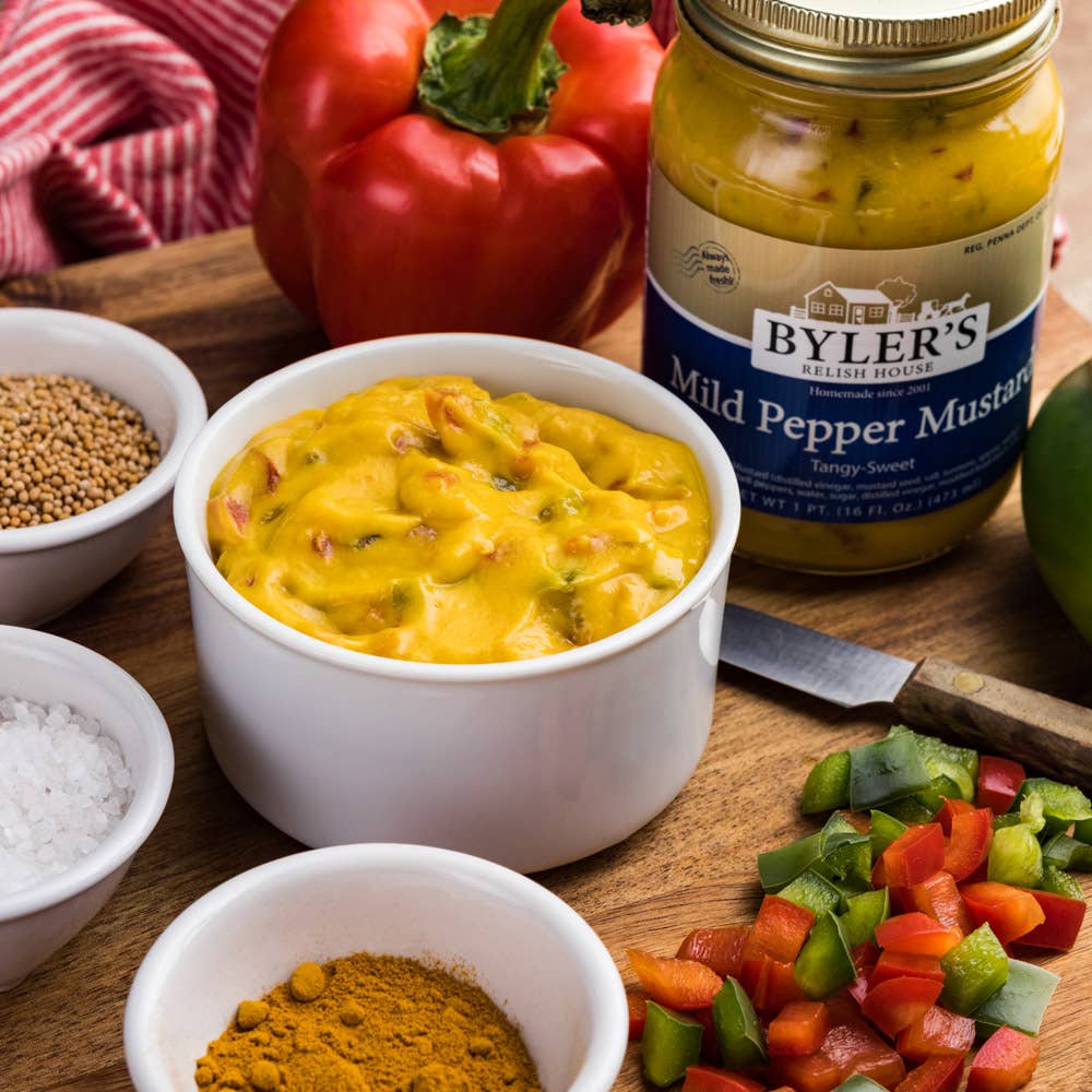 Byler Canning Co. - Wholesale Mustard - Byler's Mild Pepper Mustard2