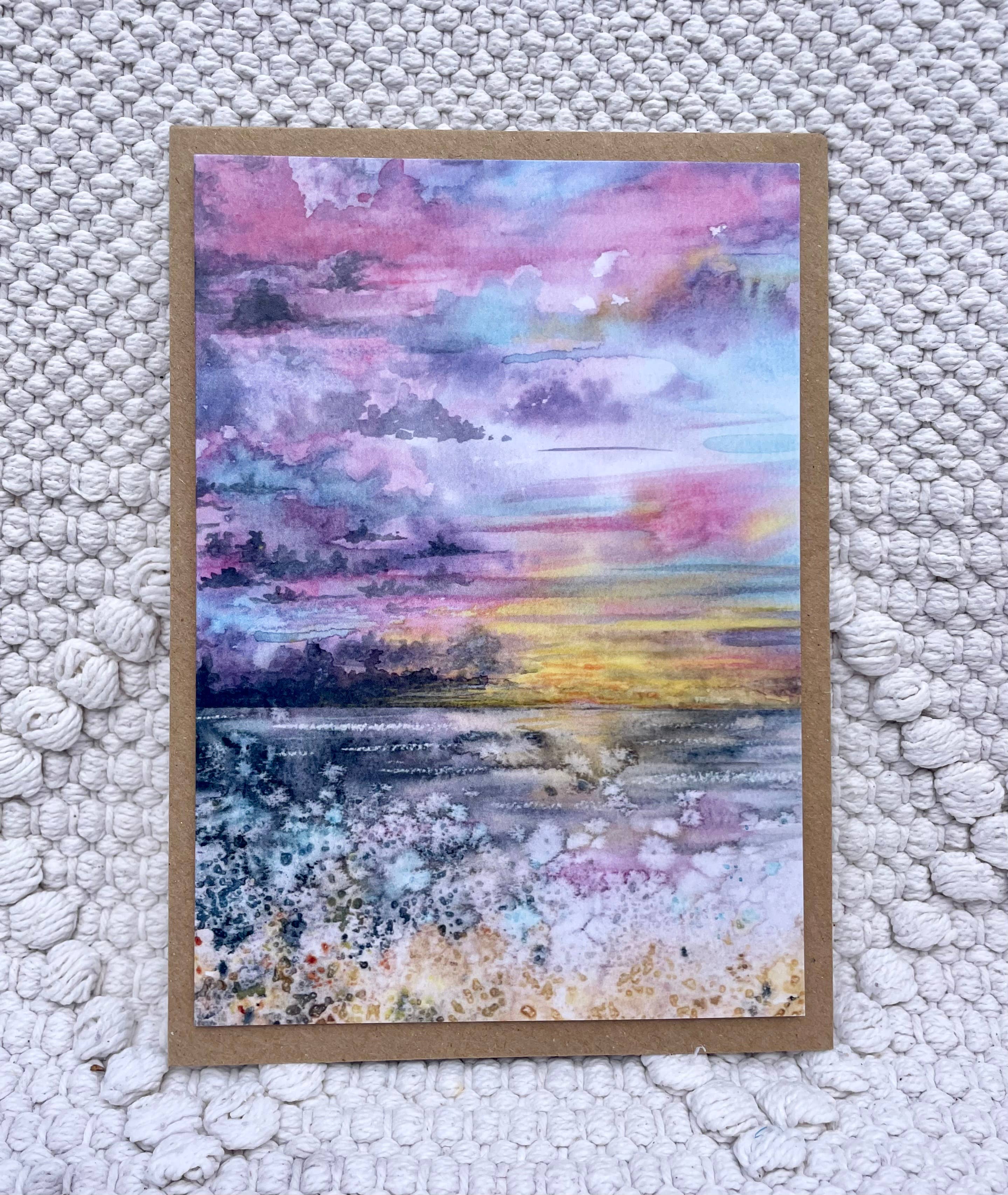 Charlotte Stone Art – wholesale Everyday greeting card – Beautiful Art Greeting Card- Coastal Eco Friendly Colourful0