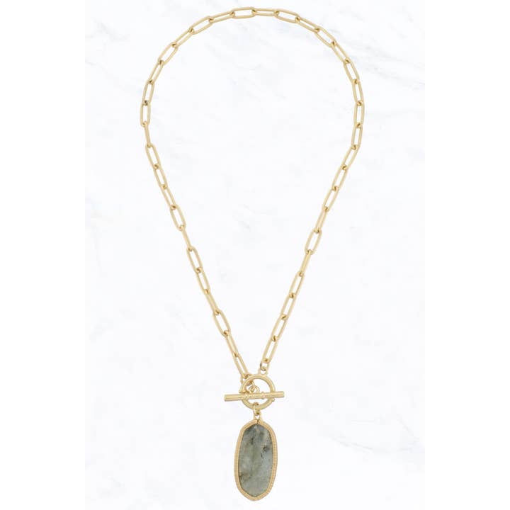 Suzie Q USA - Wholesale Pendant/Charm Necklace - Natural Stone Pendant Chain Necklace9