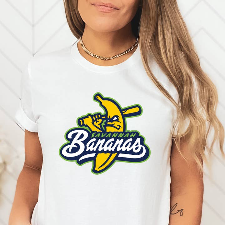TheKingShirt - Wholesale Screen Printed T-Shirt - Women's - Savannah Banana Baseball Logo Tee Unisex Jersey Shirt2