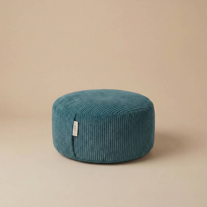 Zafu Oslo - blue-green meditation cushion for wholesale by Awena Studio
