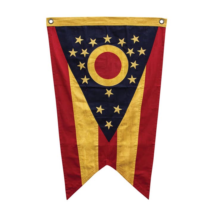 Theevlekken Ohio Vlag - 24x38 voor wholesale door CWI Gifts
