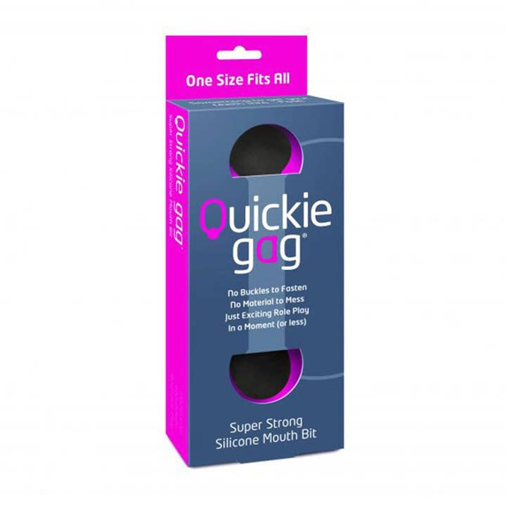 Creative Conceptions LLC - Wholesale Gag Gift/Novelty Gift - Quickie Gag Mouth Bit - Black (One Size)