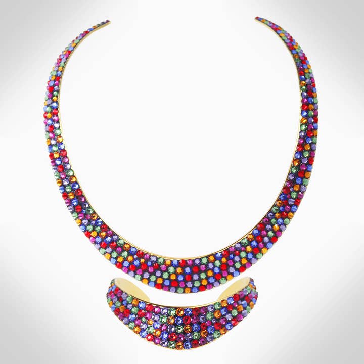 SET008 - CHOKER OR BANGLE for wholesale by Jimmy Crystal New York