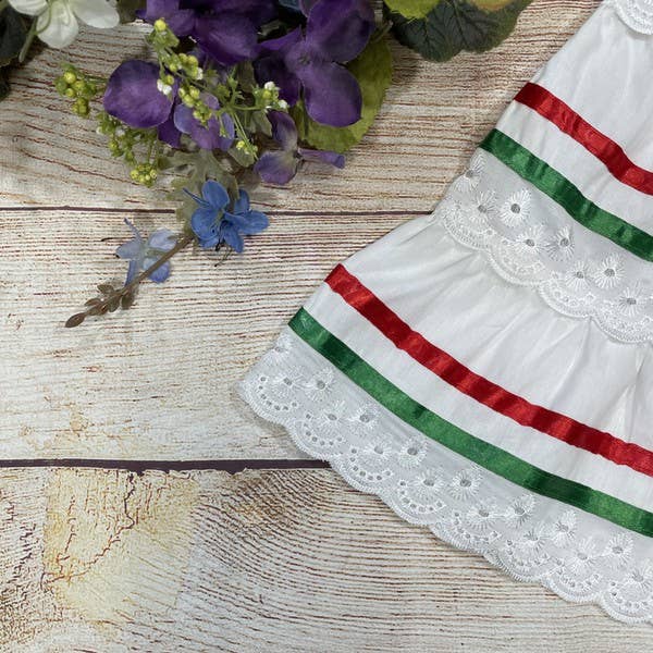White Girls Traditional Mexican Cinco De Mayo Fiesta Dress 2-14 for wholesale on Faire1