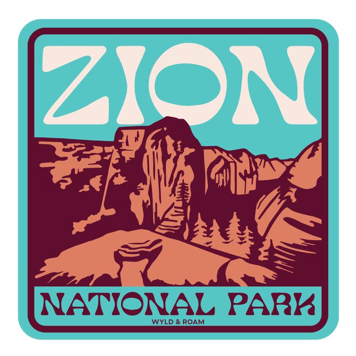 Zion Angels Landing Sticker for wholesale by Wyld & Roam