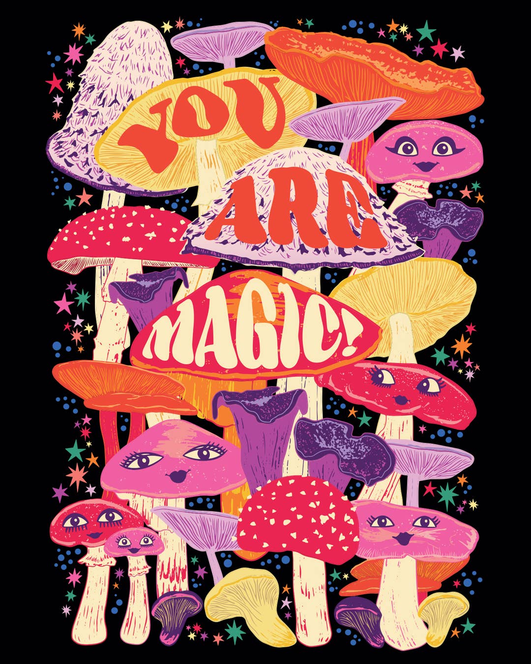 Lost Plots - Wholesale Birthday Card - You Are Magic Greeting Card - Mushroom Fungi Greeting Card1