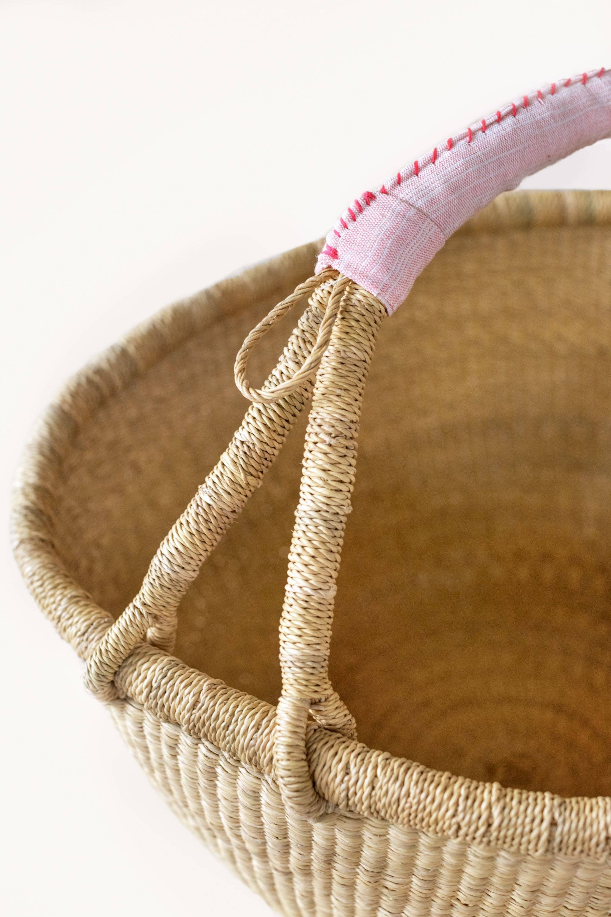 Indego Africa - Wholesale Basket - Bolga Basket Blush1