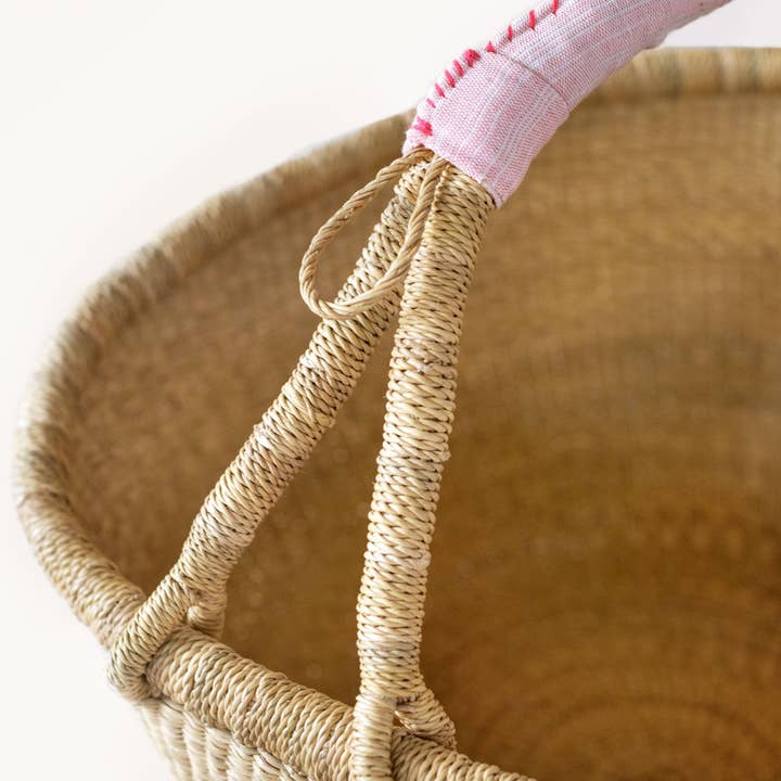 Indego Africa - Wholesale Basket - Bolga Basket Blush1