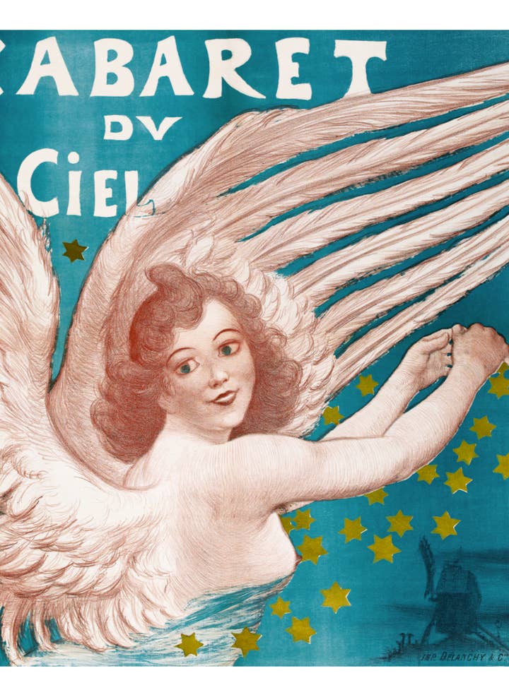 Cabaret du Ciel av Adolphe Willette, c.1890 - Vykort för wholesale av Flashback Shop