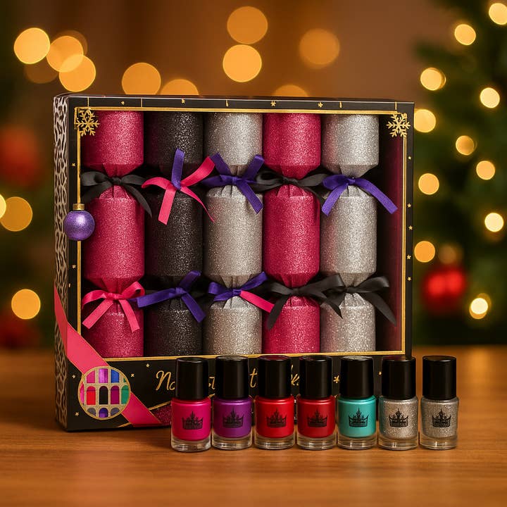 CARALI / MYC Paris - Wholesale Nail Polish Set - Gift Box of 6 Christmas Crackers "Nail Polish"3