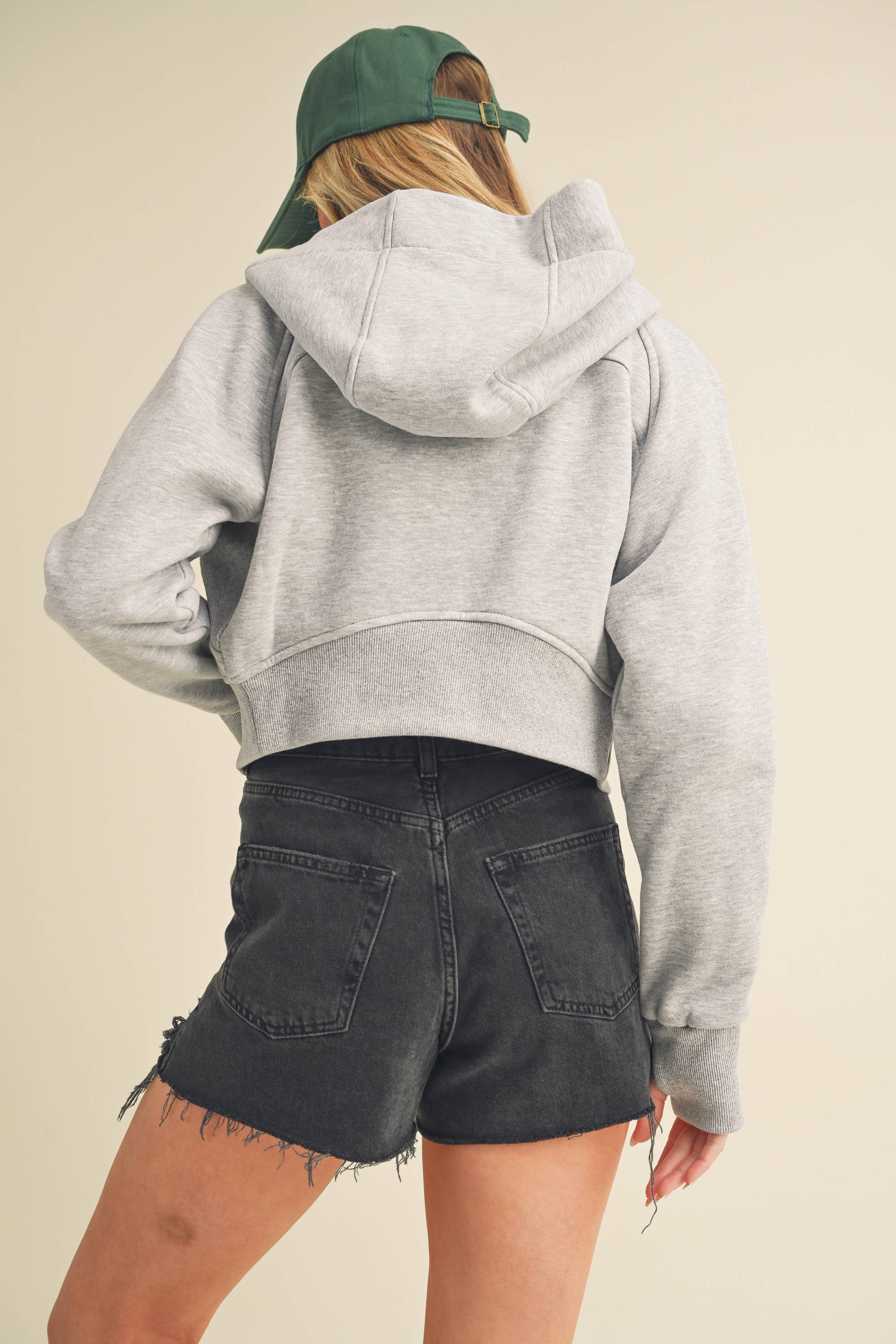 AEMI + CO - Wholesale Jacket - Women's - 5107DK Deva Cropped Hooded Jacket 611