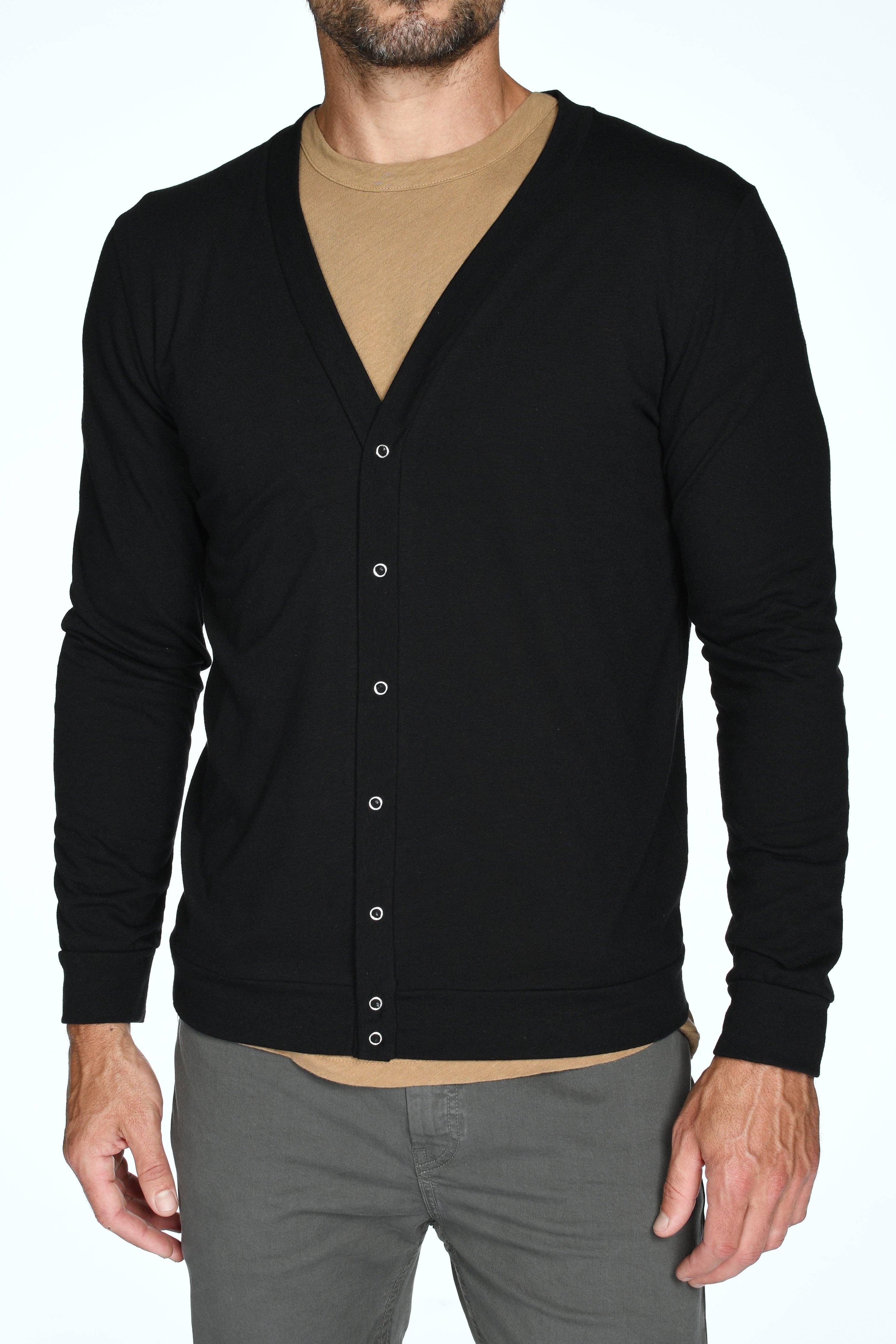 Mika Jaymes - Wholesale Cardigan - Men's - Men's Tri-Blend Cardigan Sweater24