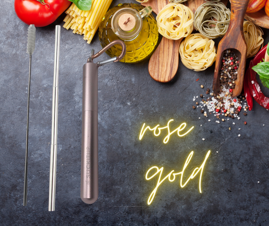 Suck It Up Straws - Vente Paille - Pailles métalliques télescopiques avec étui pour porte-clés et brosse de nettoyage72